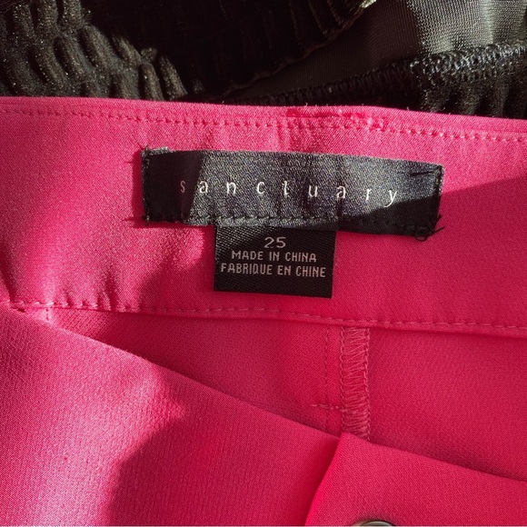Sanctuary High Rise Wide Leg Pants Pink Sz 25 - Picture 10 of 11